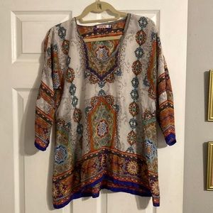 Johnny Was Silk Tunic